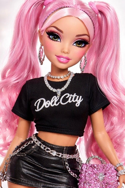 CROP SILVER CHAIN DOLL CITY®